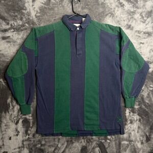 Vintage Apparel Workshop Polo Rugby Long Sleeve Elbow Shoulder Patches X-Large